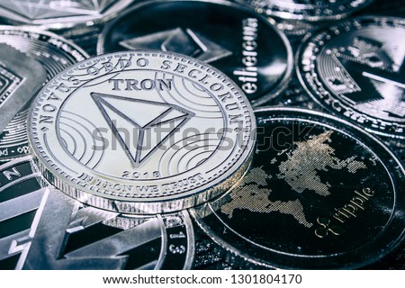 coin cryptocurrency tron against the main alitcoins the Ethereum, dash, monero, litecoin