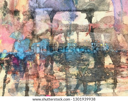 Colorful paint texture background Royalty-Free Stock Photo #1301939938