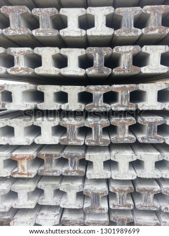 stock concrete piles