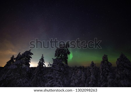 The Beauty of the Northern Lights. Pictures of Finland in winter.