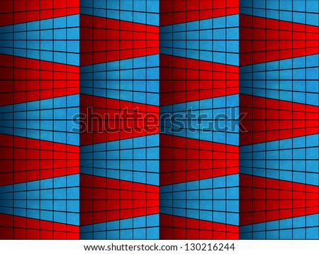 Red and  blue lines abstract vector background