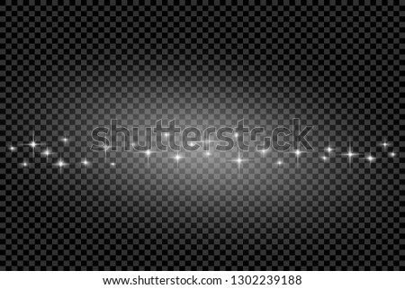 white sparks and stars glitter special light effect. Vector sparkles on background. Christmas abstract pattern. Sparkling magic dust particles