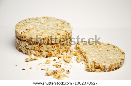 Crispy bread with grain
