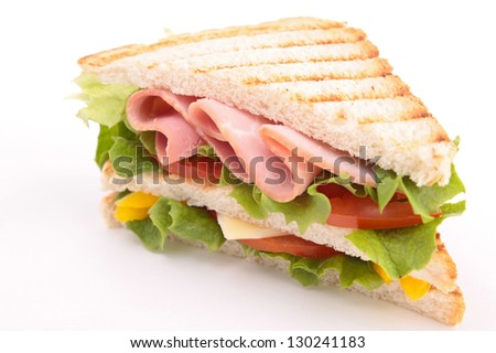 toast sandwich Royalty-Free Stock Photo #130241183