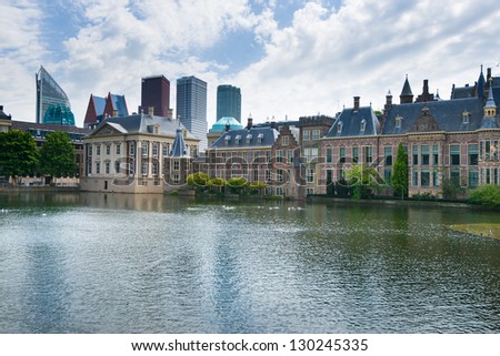 The Binnenhof (Dutch, literally "inner court"), is a complex of buildings in The Hague. It has been the location of meetings of the Staten-Generaal, the Dutch parliament