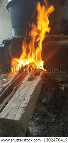 traditional furnace with wood as fuel