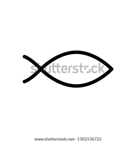 Fish icon vector template