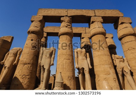 Photography of Luxor Temple at Luxor Egypt