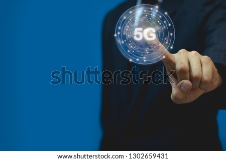 Concept connect global wireless devices, 5G network wireless systems and internet,Element of this image furnished by Nasa
