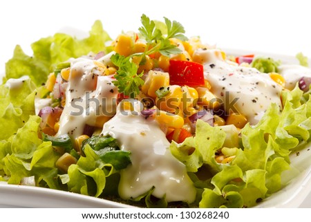 Vegetable salad Royalty-Free Stock Photo #130268240