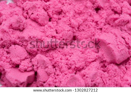photo close up kinetic sand pink, texture