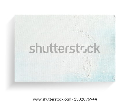 White canvas frame on white background with soft shadow.