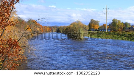 A View of Westfield River in Westfield, Massachusetts