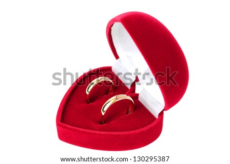 Gold wedding ring.