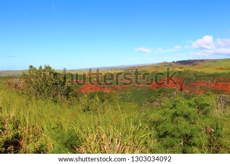 Kauai landscape background