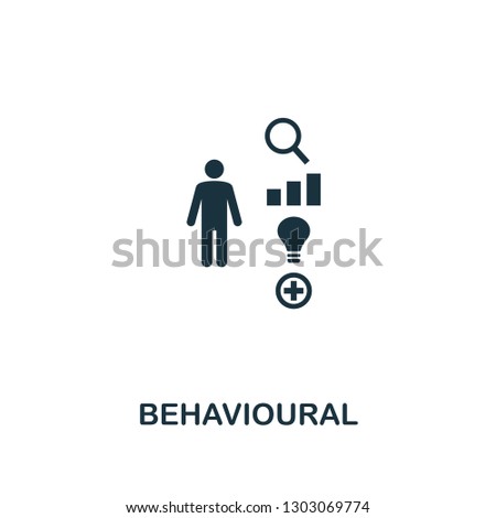 Behavioural icon. Premium style design, pixel perfect behavioural icon for web design, apps, software, printing usage.