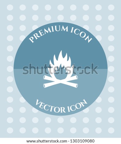 Fire Icon for Web. Application, Software & Graphic Design.
