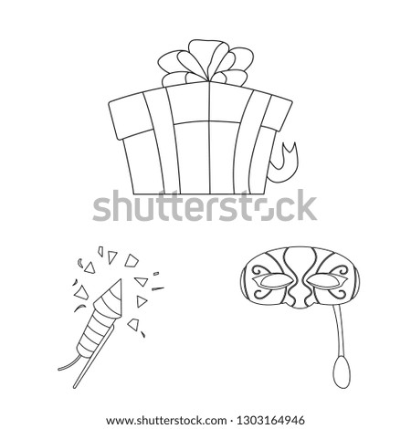 bitmap design of party and birthday symbol. Collection of party and celebration stock symbol for web.
