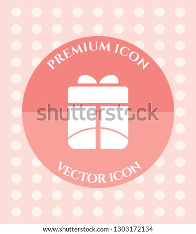 Gift Box Icon for Web, Applications, Software & Graphic Designs.