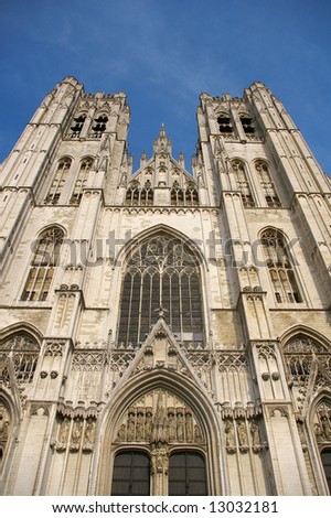 Picture of saint Michel church (Brussels, Belgium)