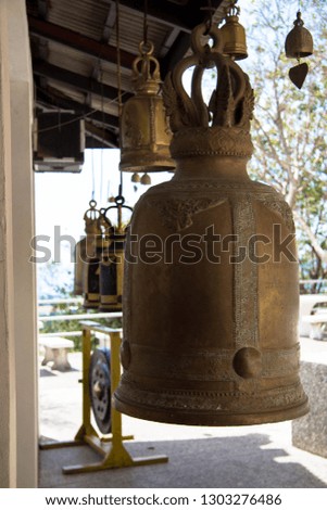 Bell in the Buddhist temple of Thailand
