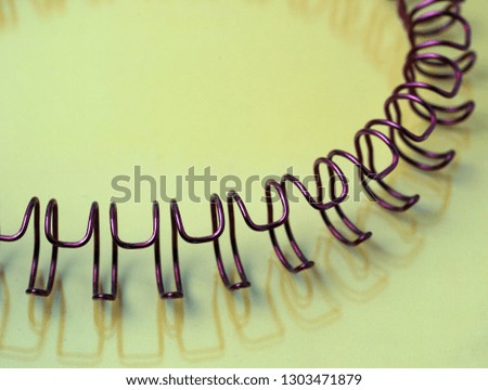 colored spiral wire