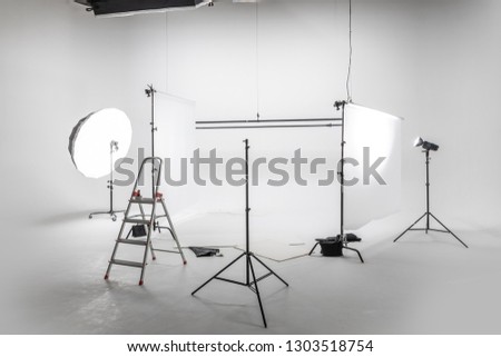 Preparation for studio shooting