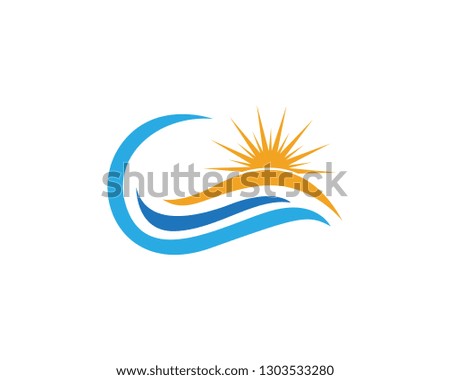 Wave Ocean Logo Template
