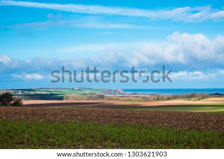 Landscape of the Opal coast