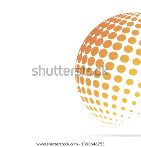 Halftone globe background