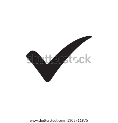 Checkmark Icon Vector Logo template Royalty-Free Stock Photo #1303711975