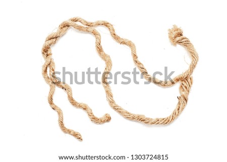 Rope isolated on white background