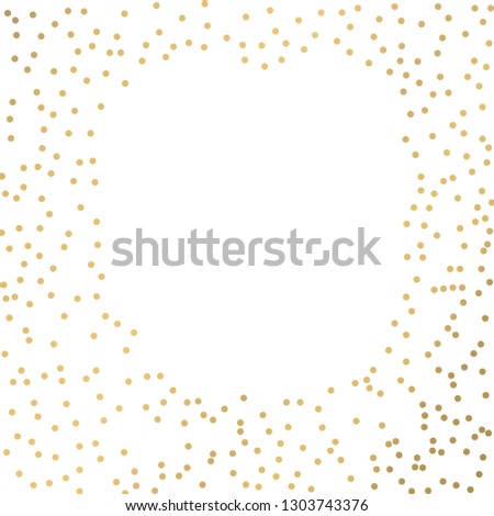 gold dot confetti vector illustrator