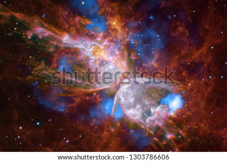 Incredibly beautiful galaxy many light years far from the Earth. Elements of this image furnished by NASA