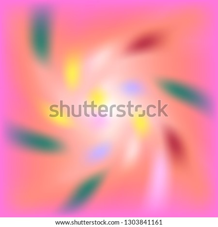 Abstract background fashion color 2019 Living Coral. Random mixed multicolored spots. Vector illustration EPS10
