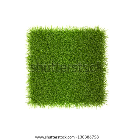 Grass style Symbol - Sign Isolated on white background