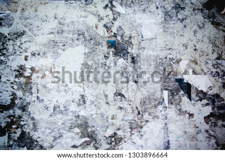 Old grungy street bulletin board 