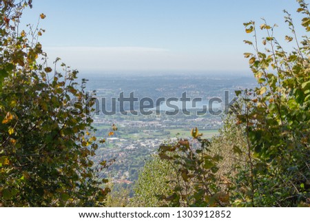 Panormic view from the cornizzolo mountain
