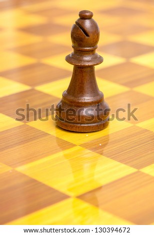wooden chess pieces