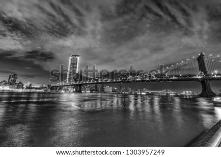 Brooklyn and Manhattan bridge from Brooklyn, NYC.
