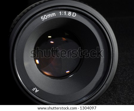 50mm Portrait Lens with reflections and blades