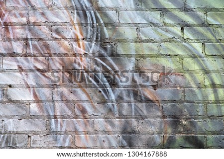 Abstract colorful brick wall texture and background.