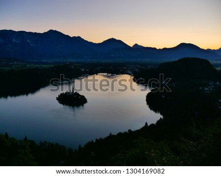 Bled lake from Mala Osojnica view