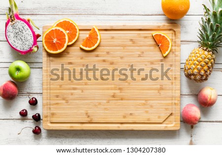 Assortment of tropical citrus fruits background
