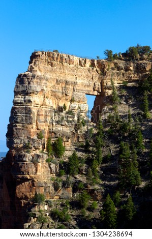 Angels Window on the North Rim of Grand Canyon, Grand Canyon National Park, Arizona.