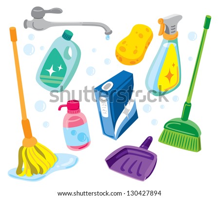 cleaning kit icons