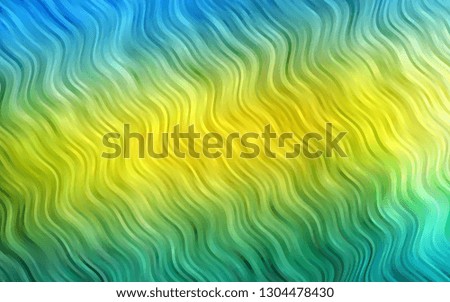 Light Blue, Yellow vector background with curved circles. Creative geometric illustration in marble style with gradient. Marble design for your web site.