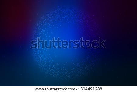 Dark BLUE vector blurred template. Abstract colorful illustration with gradient. Completely new design for your business.