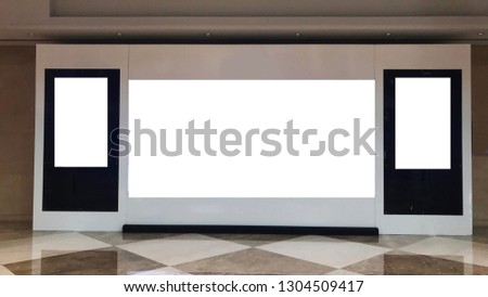 Blank videowall display ideal for mockup or concept advertisement