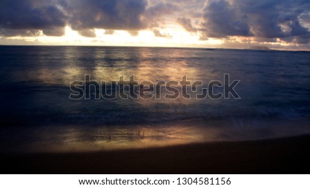Hawaiian Sunset by Kamehameha Highway